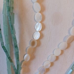 Aventurine and Mother of Pearl strands